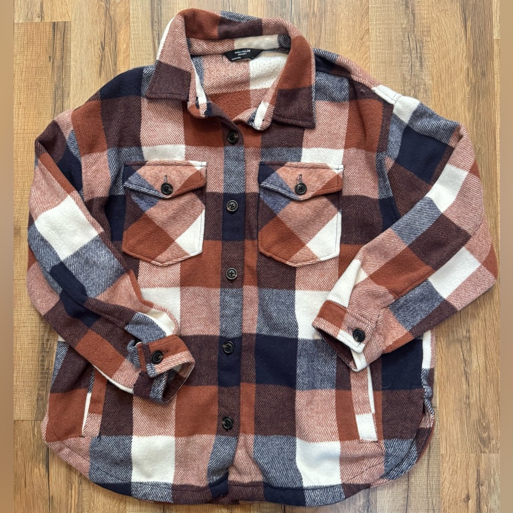 Plaid Button-Up Shacket